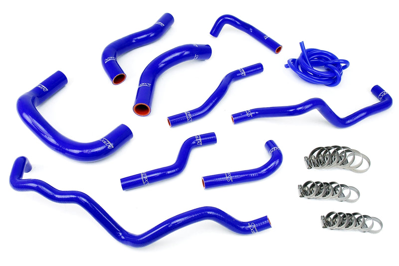 HPS Silicone Radiator and Heater Hoses - 2008-2014 Scion iQ 1.3L 4cyl - Blue (57-1341-BLUE)
