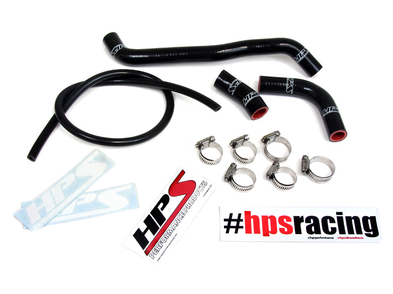 HPS Silicone Radiator Hoses - 2000-2008 Suzuki DRZ400S DRZ400SM - Black (57-1359-BLK)