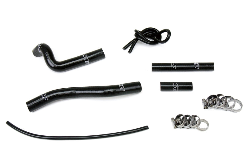 HPS Silicone Radiator Hoses - 2001-2008 Suzuki RM125 2 Stroke - Black (57-1363-BLK)
