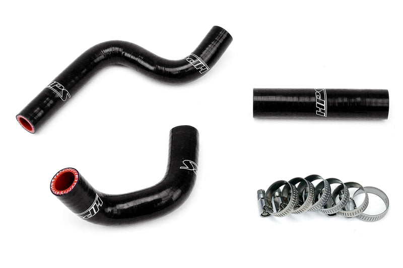 HPS Silicone Radiator Hoses - 1998-2012 Kawasaki KX80 KX85 KX100 - Black (57-1364-BLK)