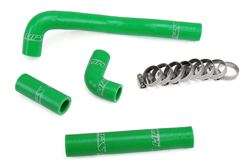 HPS Silicone Radiator Hoses - 1988-2004 Kawasaki KX500 - Green (57-1367-GRN)