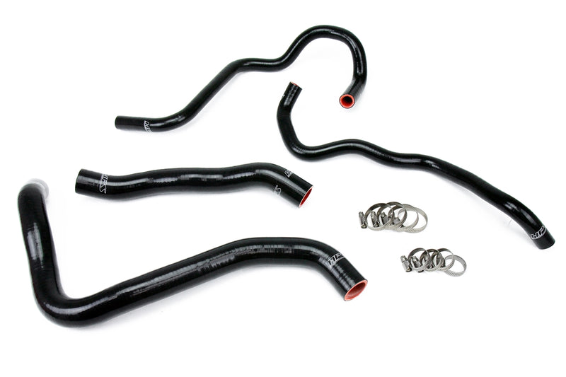 HPS Silicone Radiator and Heater Hoses - 2013-2017 Honda Accord 3.5L V6 Left Hand Drive - Black (57-1388-BLK)