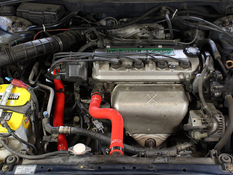 HPS Silicone Radiator Hoses - 1998-2002 Honda Accord 2.3L 4Cyl - Red (57-1394-RED)