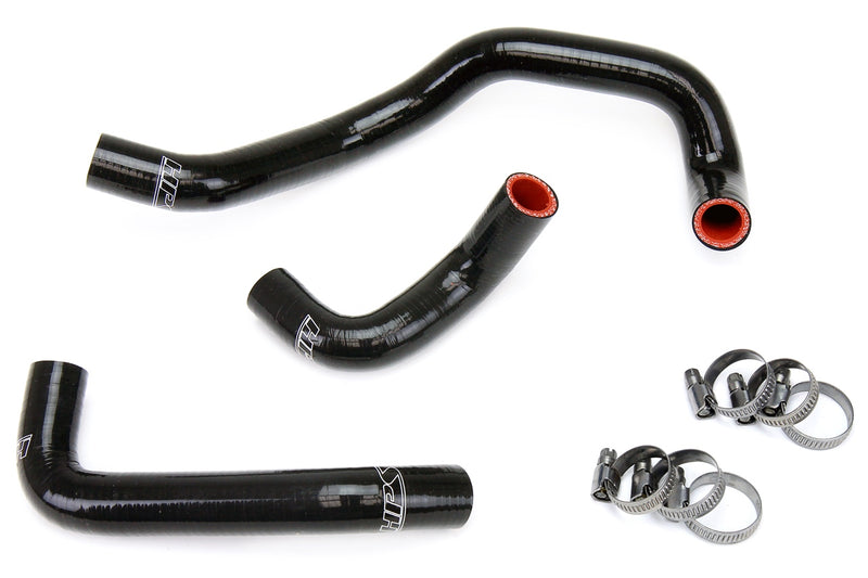 HPS Silicone Heater Hoses - 1995-1998 Nissan 240SX KA24DE - Black (57-1397-BLK)