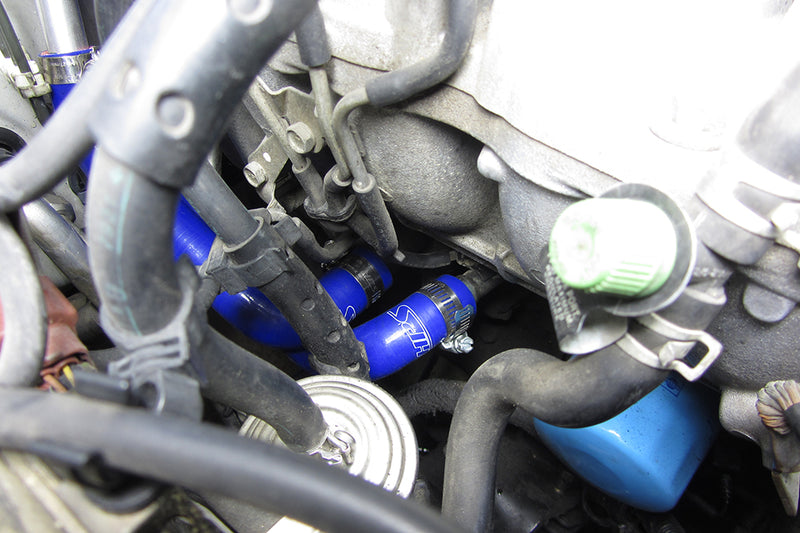 HPS Silicone Heater Hoses - 1995-1998 Nissan 240SX KA24DE - Black (57-1397-BLK)