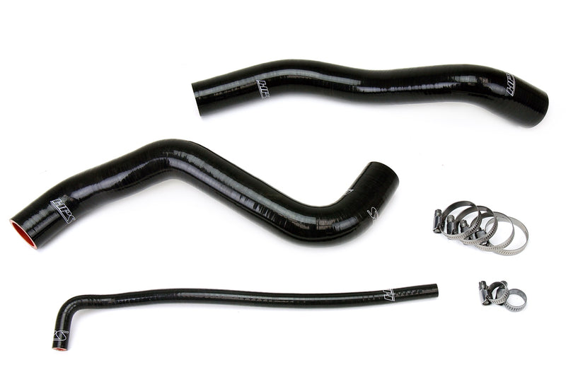 HPS Silicone Radiator Hoses - 2012-2015 Chevy Camaro SS / ZL1 6.2L V8, Z28 7.0L V8 - Black (57-1399-BLK)