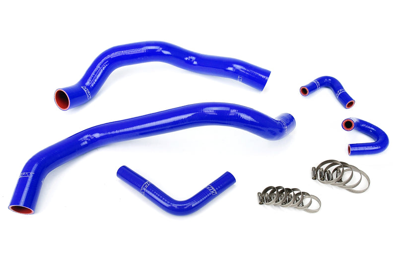 HPS Silicone Radiator and Heater Hoses - 2001-2004 Ford Mustang 3.8L 3.9L V6 - Blue (57-1401-BLUE)