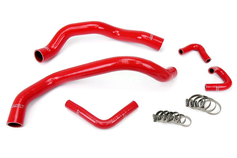 HPS Silicone Radiator and Heater Hoses - 2001-2004 Ford Mustang 3.8L 3.9L V6 - Red (57-1401-RED)