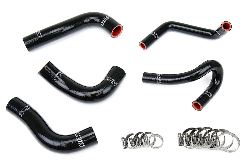HPS Silicone Radiator and Heater Hoses - 1994-1997 Mazda Miata 1.8L - Black (57-1412-BLK)