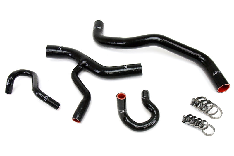 HPS Silicone Radiator and Heater Hoses - 1996-2001 Ford Mustang GT 4.6L V8 - Black (57-1416-BLK)