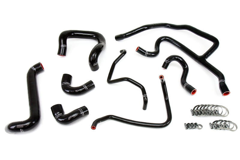 HPS Silicone Radiator and Heater Hoses - 1988-1992 BMW E30 325i 325is 325ix 2.5L US-Spec - Black (57-1427-BLK)