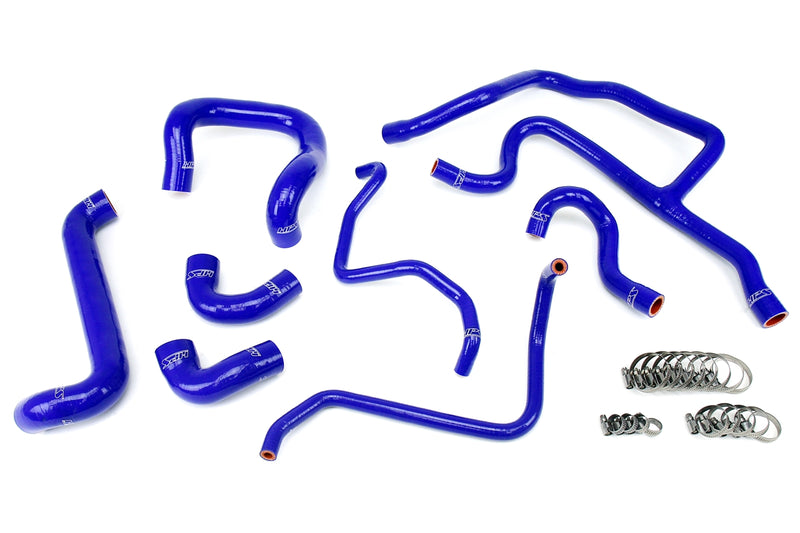HPS Silicone Radiator and Heater Hoses - 1988-1992 BMW E30 325i 325is 325ix 2.5L US-Spec - Blue (57-1427-BLUE)
