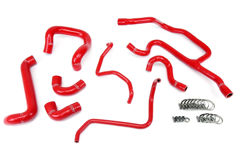HPS Silicone Radiator and Heater Hoses - 1988-1992 BMW E30 325i 325is 325ix 2.5L US-Spec - Red (57-1427-RED)