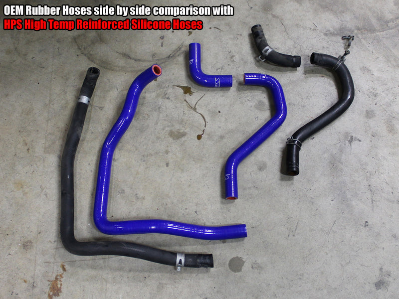 HPS Silicone Heater Hoses - Black (57-1430-BLK)