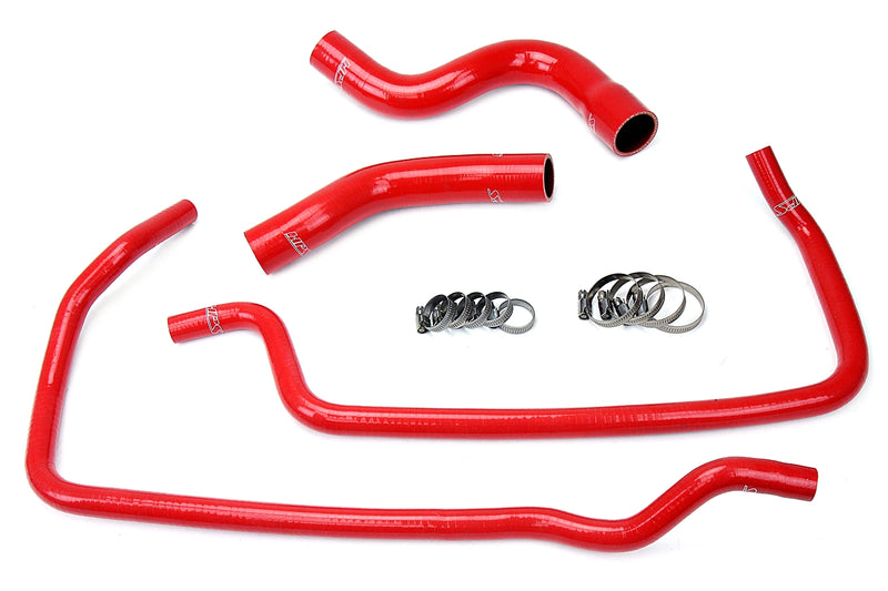 HPS Silicone Radiator and Heater Hoses - 2001-2004 Jeep Grand Cherokee WJ 4.7L V8 - Red (57-1449-RED)