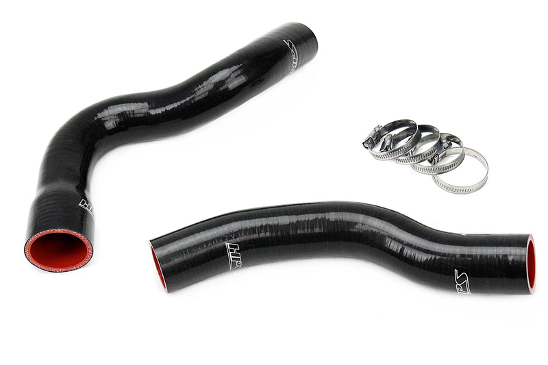HPS Silicone Radiator Hoses - 2001-2004 Jeep Grand Cherokee WJ 4.7L V8 - Black (57-1449R-BLK)