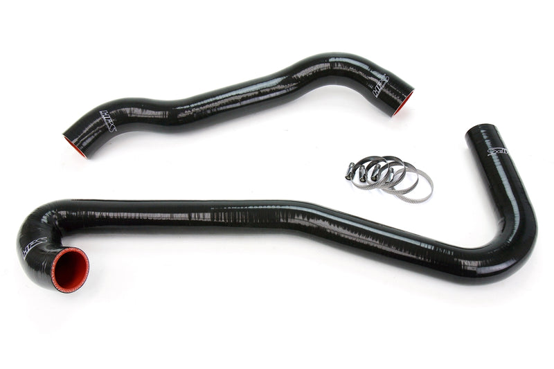 HPS Silicone Radiator Hoses - 2006-2008 Jeep Grand Cherokee SRT8 6.1L V8 WK1 - Black (57-1453-BLK)