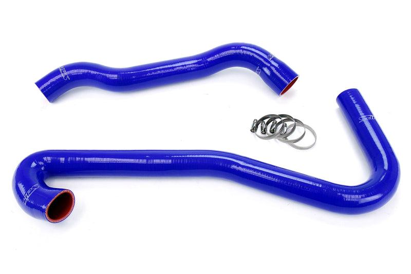 HPS Silicone Radiator Hoses - 2006-2008 Jeep Grand Cherokee SRT8 6.1L V8 WK1 - Blue (57-1453-BLUE)
