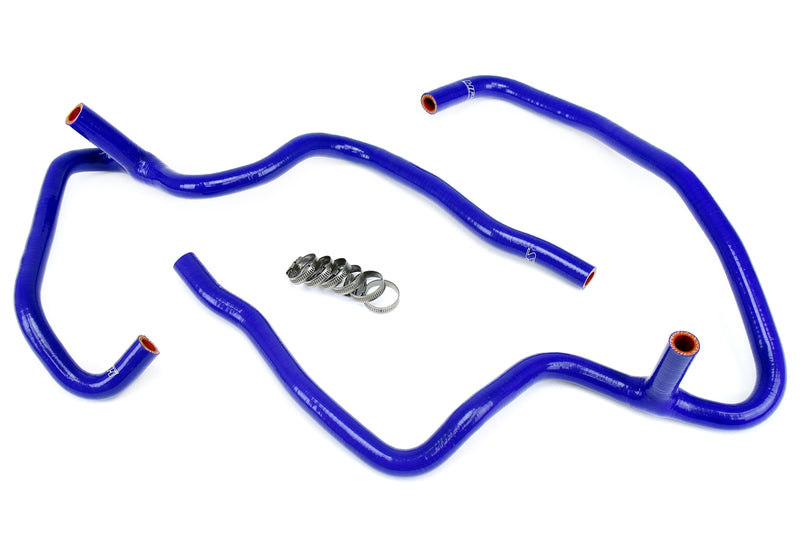 HPS Silicone Heater Hoses - 2006-2010 Jeep Commander 5.7L V8 with Rear A/C - Blue (57-1472-BLUE)