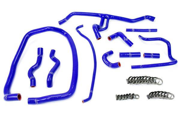 HPS Silicone Heater Hoses - 1996-1999 BMW E36 M3 Left Hand Drive - Blue (57-1488-BLUE)