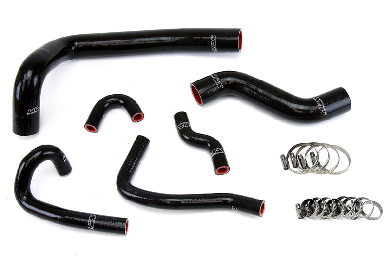 HPS Silicone Radiator and Heater Hoses - 1993-1995 Mazda RX7 - Black (57-1491-BLK)