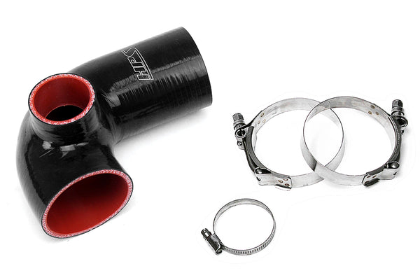HPS Silicone Air Intake Hose - 2009-2015 Mazda MX-5 Miata NC2 NC3 2.0L - Black (57-1494-BLK)