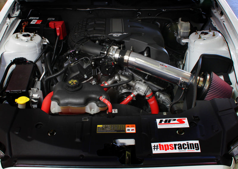 HPS Silicone Radiator and Heater Hoses - 2015-2017 Ford Mustang 3.7L V6 - Red (57-1506-RED)