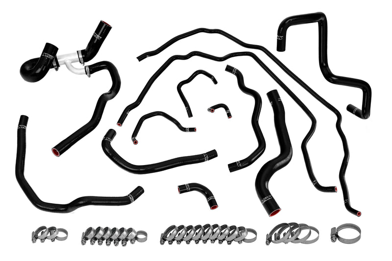 HPS Silicone Radiator and Heater Hoses - 2007-2009 Mazda Mazdaspeed 3 2.3L Turbo - Black (57-1511-BLK)