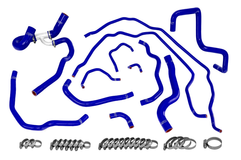 HPS Silicone Radiator and Heater Hoses - 2007-2009 Mazda Mazdaspeed 3 2.3L Turbo - Blue (57-1511-BLUE)