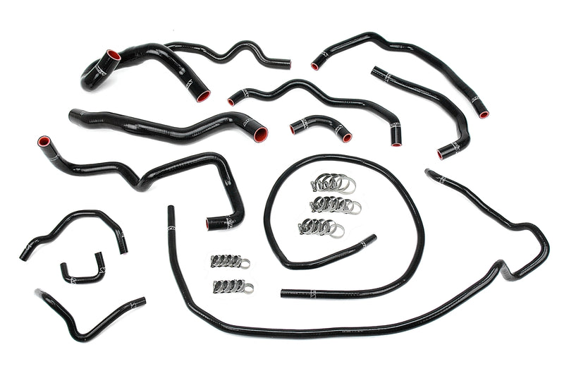 HPS Silicone Radiator and Heater Hoses - 2010-2013 Mazda Mazdaspeed 3 2.3L Turbo - Black (57-1512-BLK)