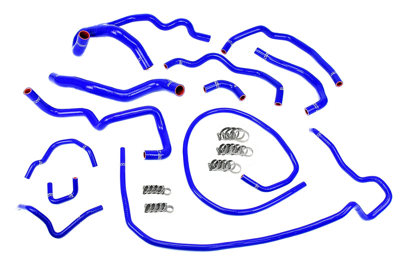 HPS Silicone Radiator and Heater Hoses - 2010-2013 Mazda Mazdaspeed 3 2.3L Turbo - Blue (57-1512-BLUE)