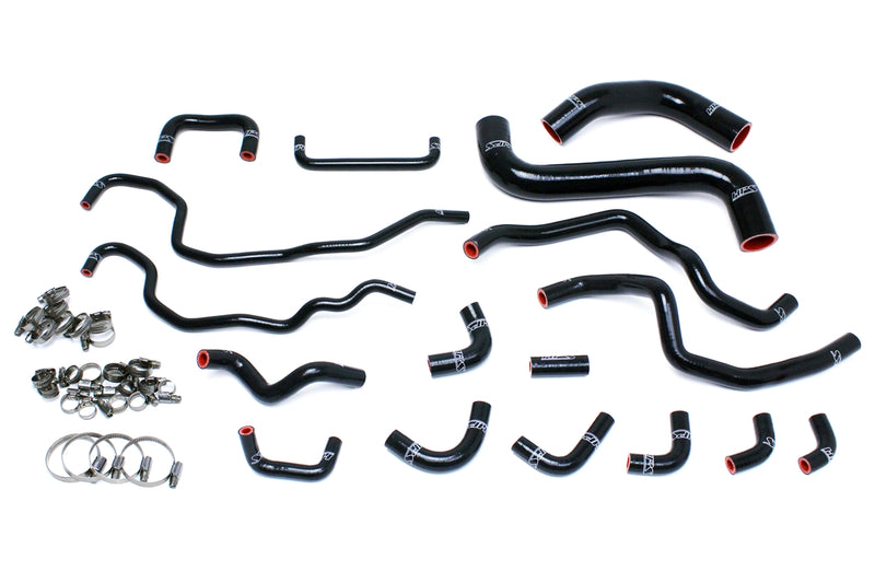 HPS Silicone Radiator and Heater Hoses - 2015-2016 Subaru WRX STI 2.5L Turbo - Black (57-1516-BLK)