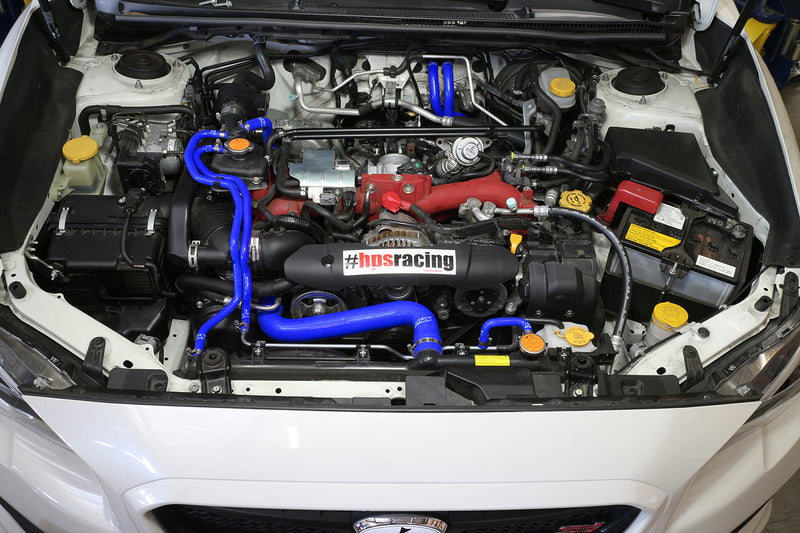HPS Silicone Radiator and Heater Hoses - 2015-2016 Subaru WRX STI 2.5L Turbo - Blue (57-1516-BLUE)