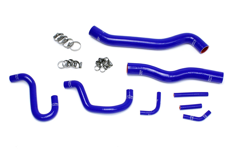 HPS Silicone Radiator and Heater Hoses - 2012-2016 Hyundai Genesis Coupe 3.8L V6 Left Hand Drive - Blue (57-1518-BLUE)