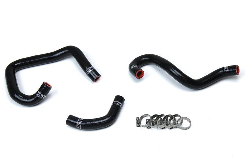 HPS Silicone Heater Hoses - 1993-1998 Toyota Supra MK4 2JZ Turbo Left Hand Drive - Black (57-1521-BLK)