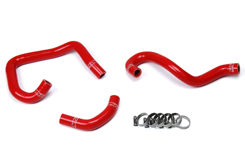HPS Silicone Heater Hoses - 1993-1998 Toyota Supra MK4 2JZ Turbo Left Hand Drive - Red (57-1521-RED)
