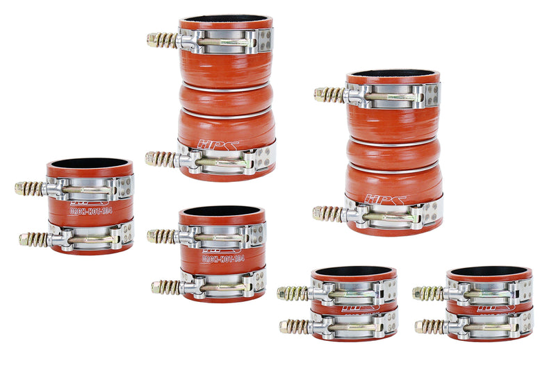 HPS Silicone Intercooler Hoses - Orange (57-1539)