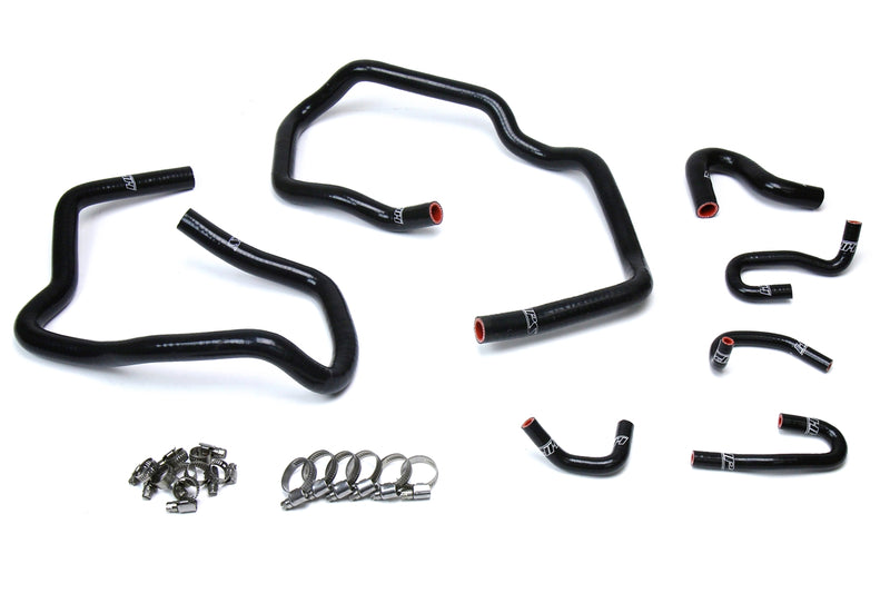 HPS Silicone Heater Hoses - 2010-2014 Toyota FJ Cruiser 4.0L V6 - Black (57-1547-BLK)