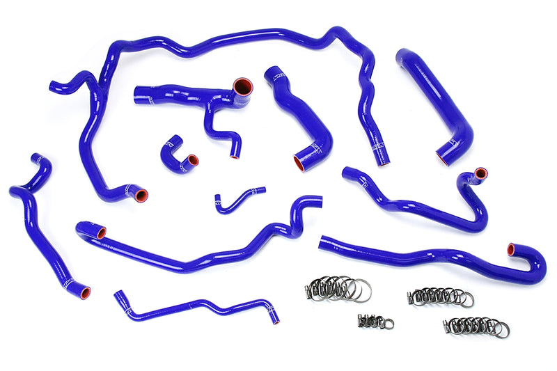 HPS Silicone Radiator and Heater Hoses - 2004-2005 BMW 530i E60 Left Hand Drive - Blue (57-1552-BLUE)