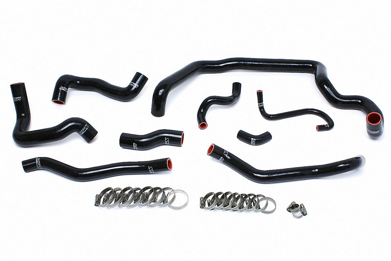 HPS Silicone Radiator and Heater Hoses - 2007-2011 Mini Cooper S 1.6L Turbo Manual Trans - Black (57-1556-BLK)