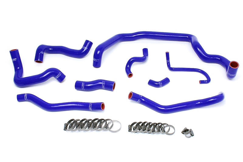 HPS Silicone Radiator and Heater Hoses - 2007-2011 Mini Cooper S 1.6L Turbo Manual Trans - Blue (57-1556-BLUE)