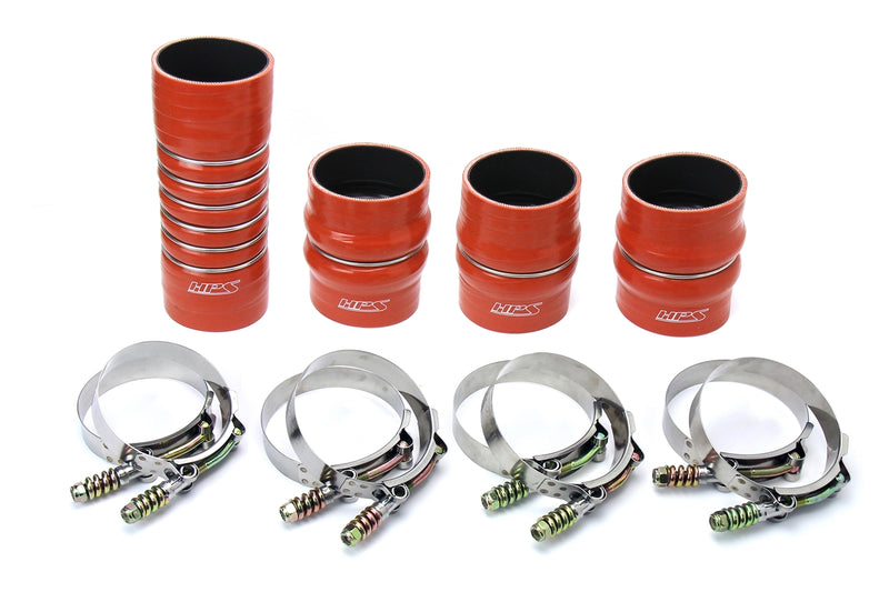 HPS Silicone Intercooler Hoses - 2003-2007 Dodge Ram Pickup 5.9L Cummins Diesel - Orange (57-1568)