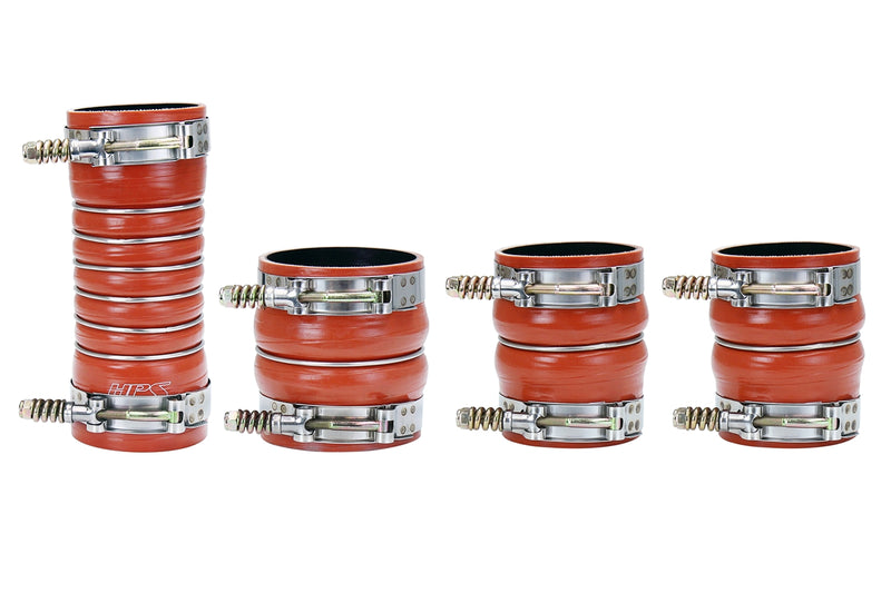 HPS Silicone Intercooler Hoses - 2007-2010 Dodge Ram Pickup 6.7L Cummins Diesel - Orange (57-1569)