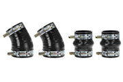 HPS Silicone Intercooler Hoses - 1994-2002 Dodge Ram Pickup 5.9L Cummins Diesel - Black (57-1576-BLK)