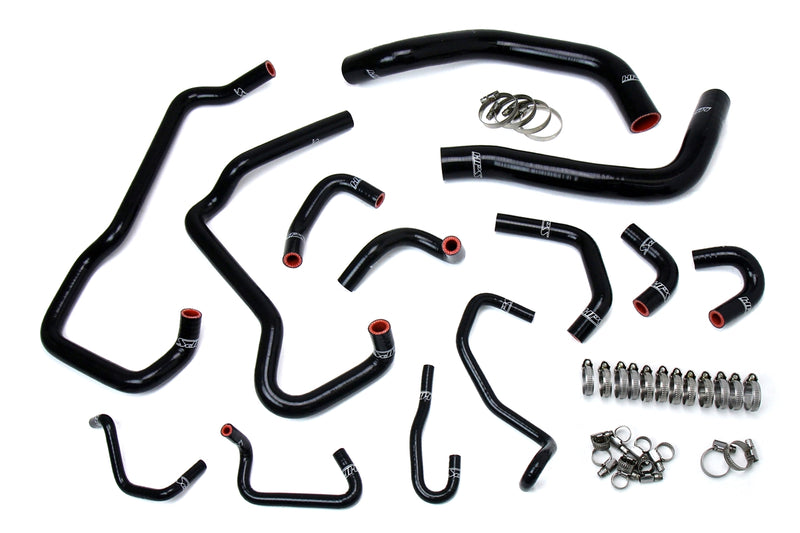 HPS Silicone Radiator and Heater Hoses - 2016-2020 Toyota Tacoma 3.5L V6 - Black (57-1581-BLK)