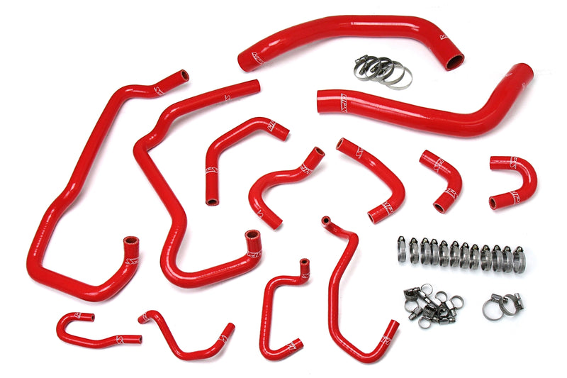 HPS Silicone Radiator and Heater Hoses - 2016-2020 Toyota Tacoma 3.5L V6 - Red (57-1581-RED)