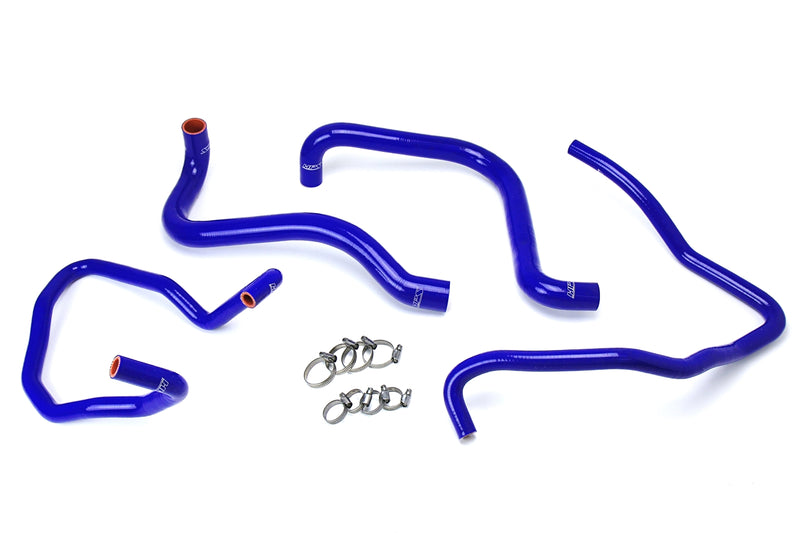HPS Silicone Radiator and Heater Hoses - 2003-2006 Jeep Wrangler TJ SE 2.4L 4Cyl Left Hand Drive - Blue (57-1589-BLUE)