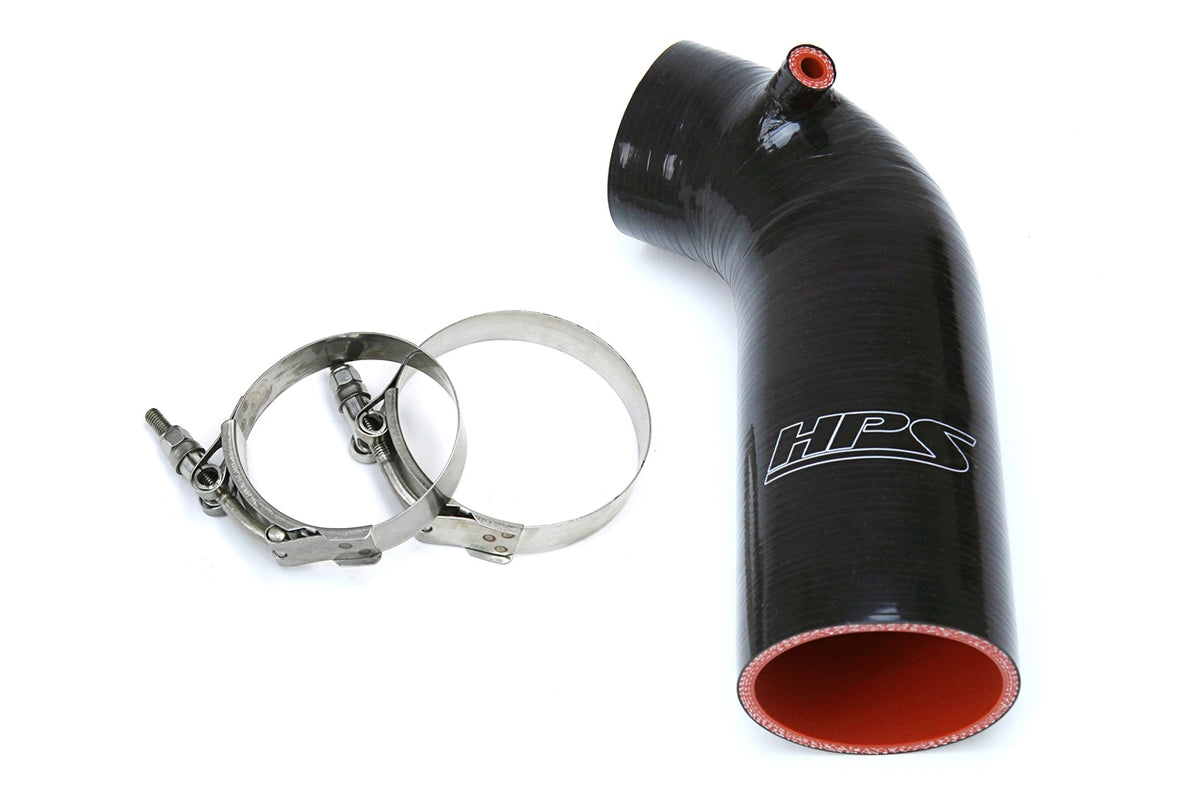 HPS Silicone Air Intake Hose - 2016-2024 Honda Civic 2.0L Non Turbo - Black (57-1596-BLK)