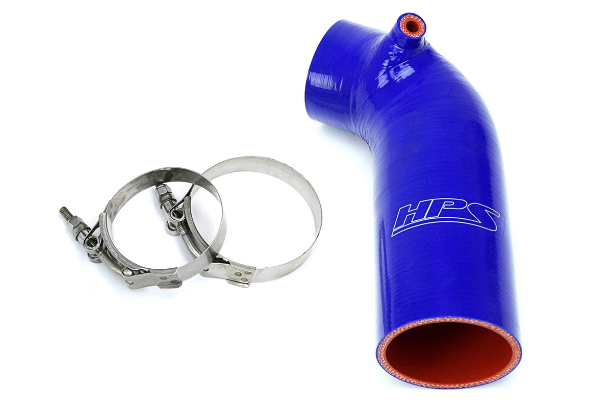 HPS Silicone Air Intake Hose - 2016-2024 Honda Civic 2.0L Non Turbo - Blue (57-1596-BLUE)