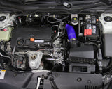 HPS Silicone Air Intake Hose - 2016-2024 Honda Civic 2.0L Non Turbo - Blue (57-1596-BLUE)